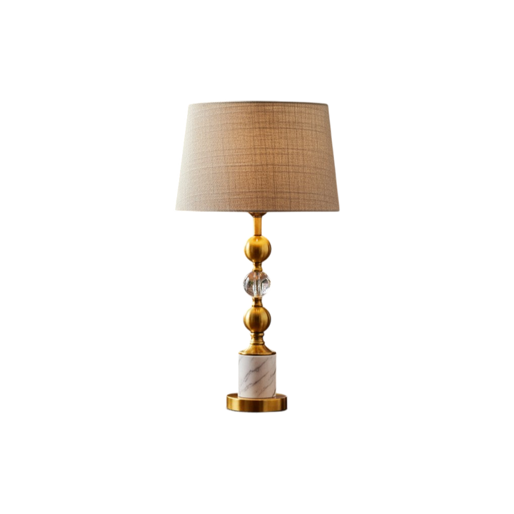 Lyra Sculpted Brass Table Lamp