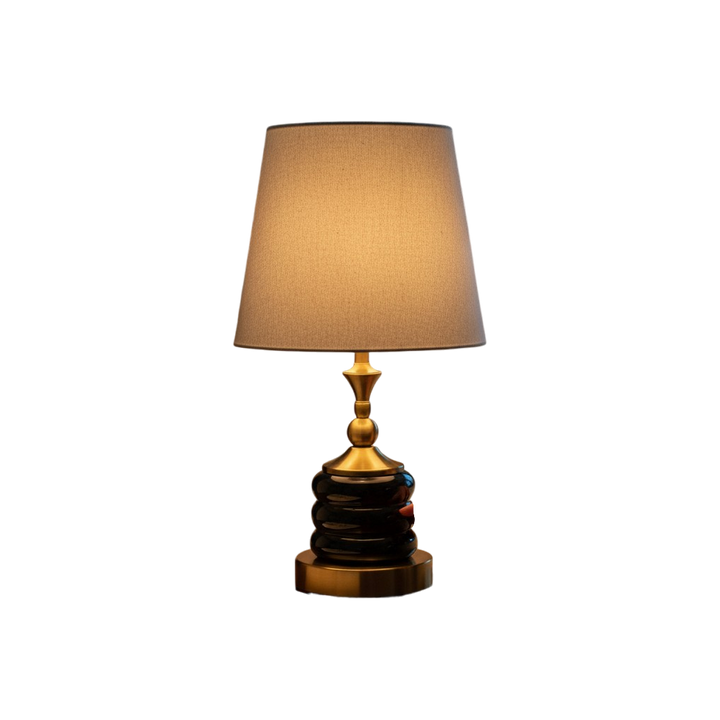 Mini Black Ceramic Table Lamp