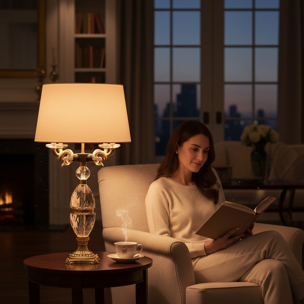 Vienna Crystal Vintage Lamp