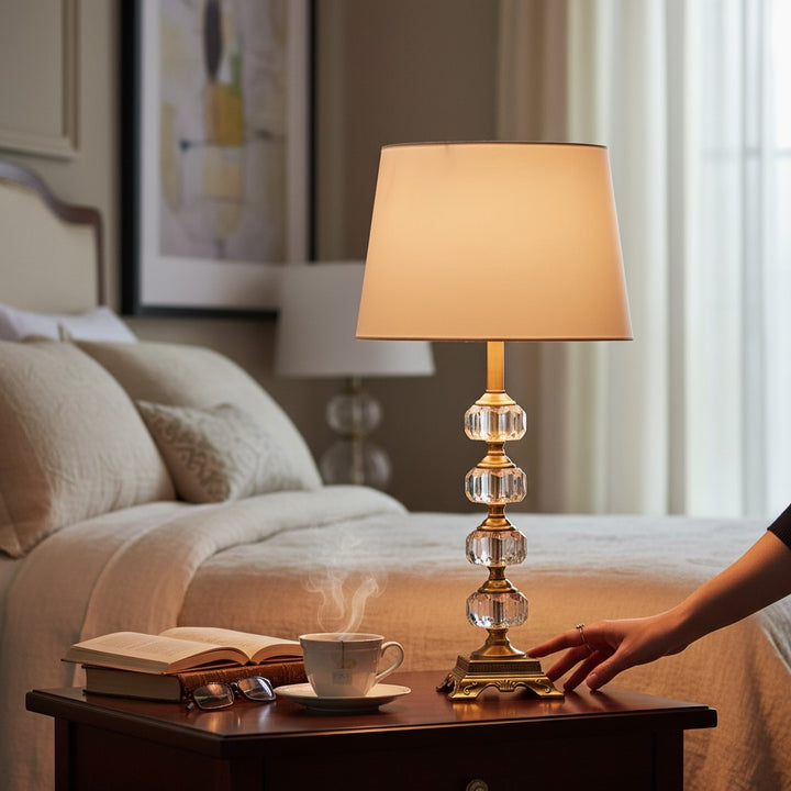 Luxury Gold & Crystal Table Lamp LS482