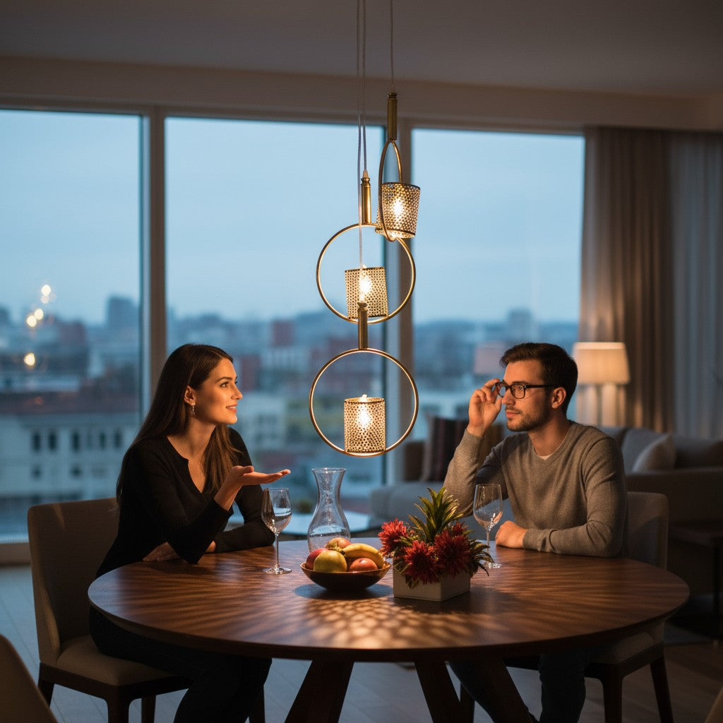 Aurea Orbit Mesh Pendant