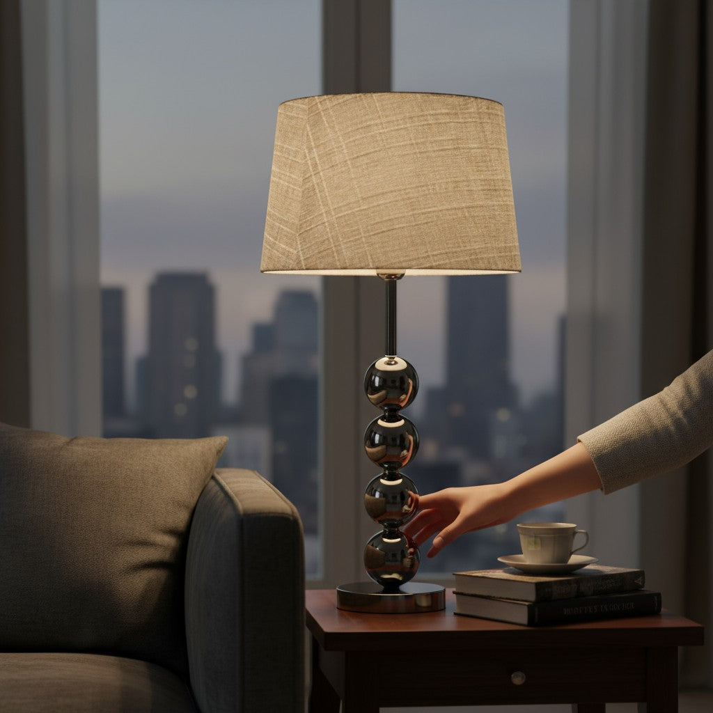 Vestra Brushed Brass Side Lamp