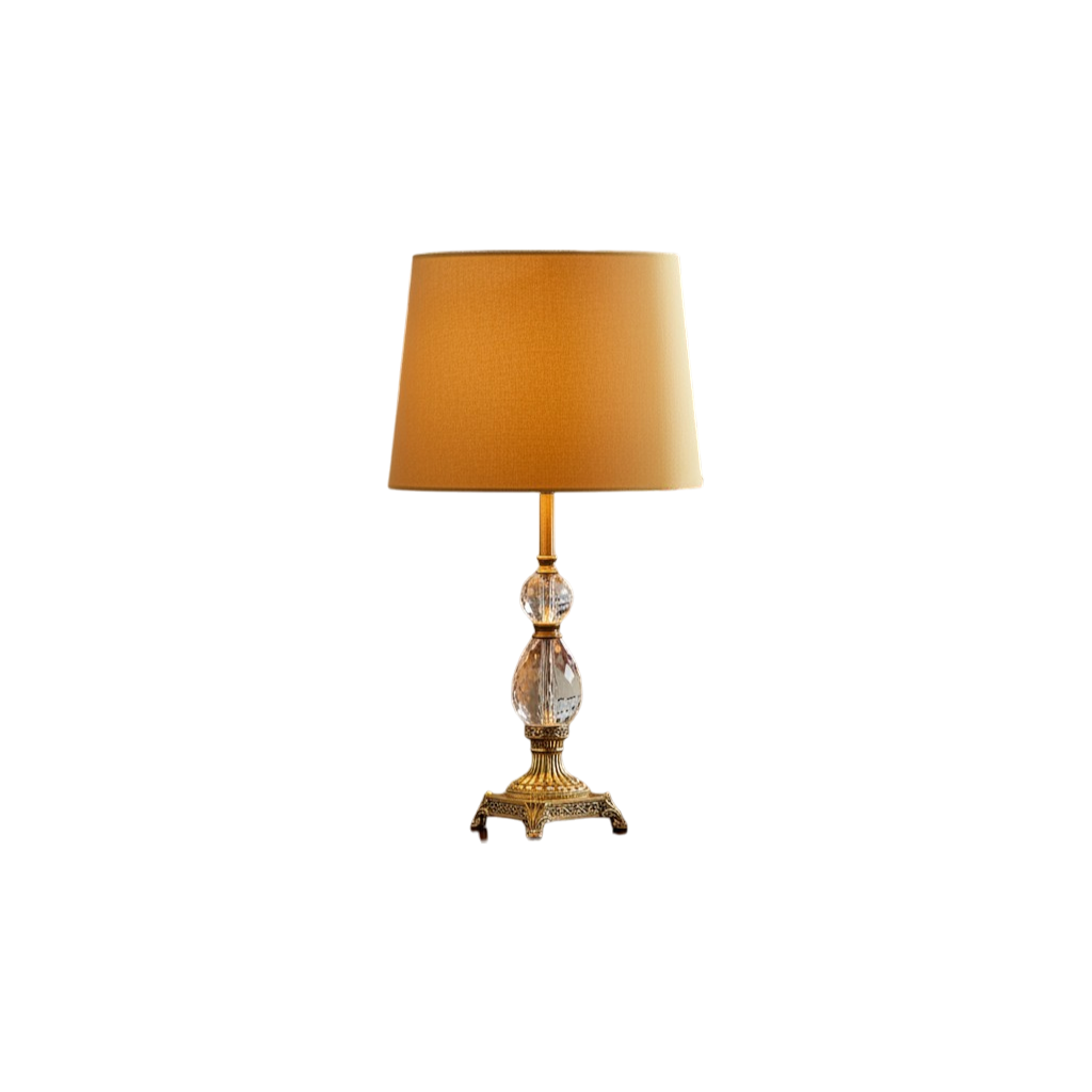 Theon Brass Column Table Lamp