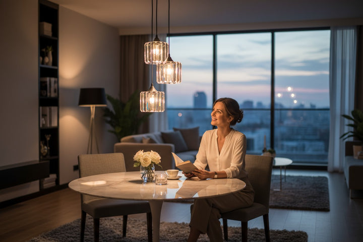 Aurum Noir Crystal Cascade Pendant