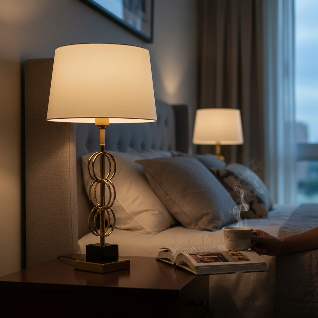 Caldera Polished Brass Table Lamp