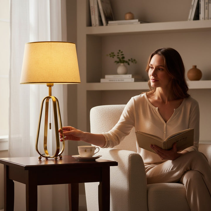 Nova Brass Minimalist Table Lamp