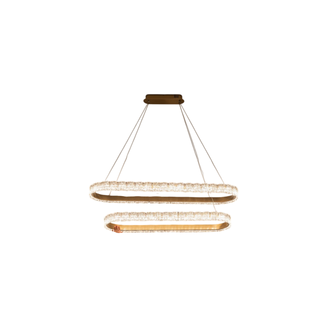 Eterna Oval Crystal Chandelier