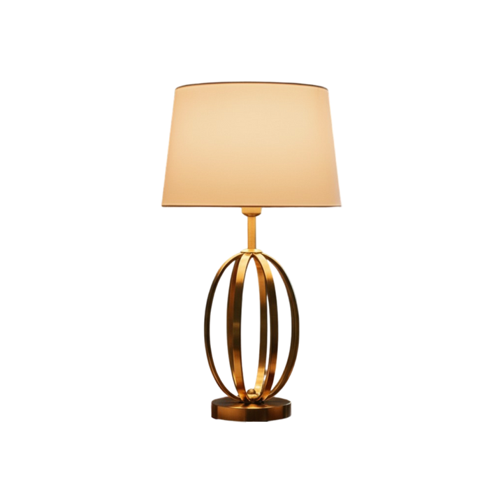 Modern Gold Open-Frame Table Lamp