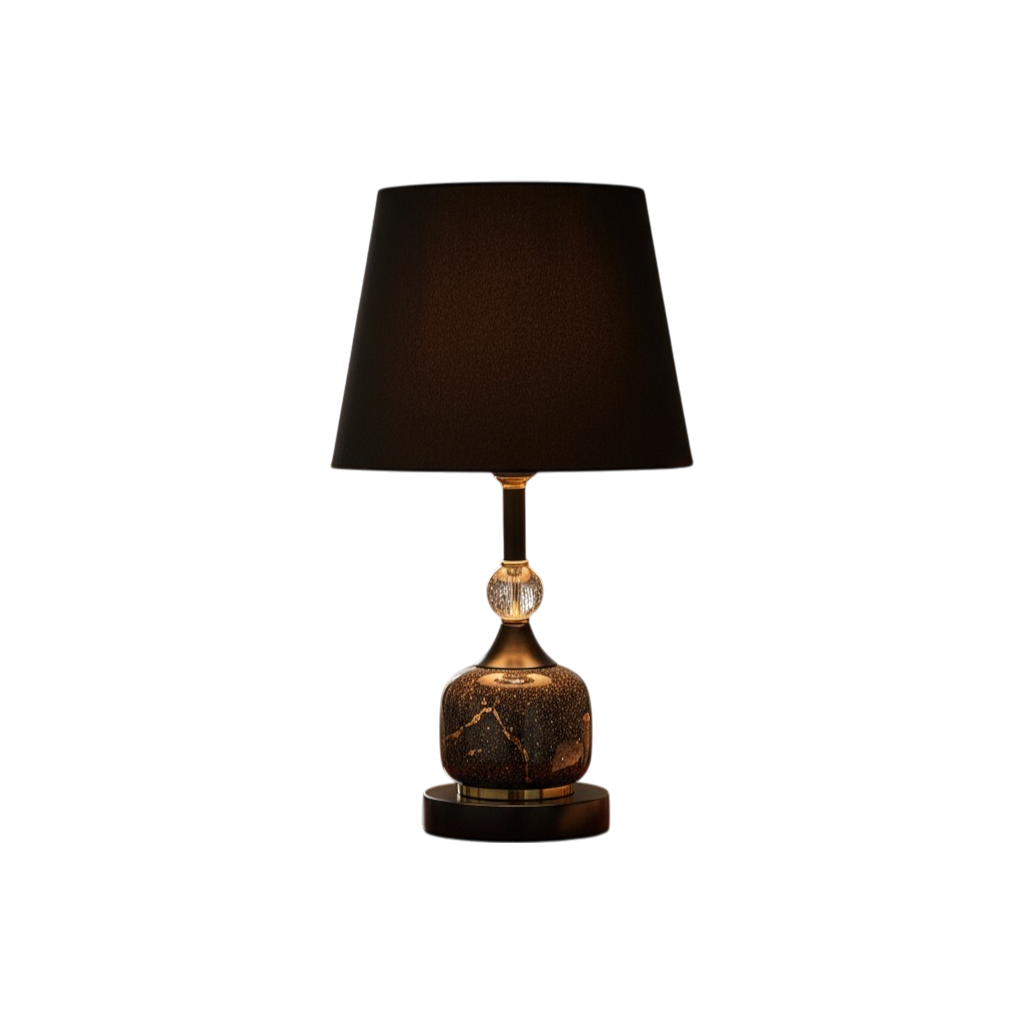 Modern Marble-Effect Table Lamp