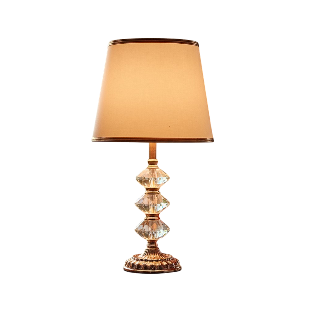 Radiant Crystal Metallic Lamp