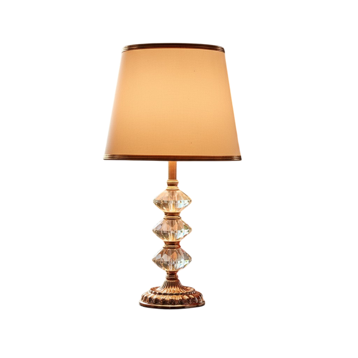 Radiant Crystal Metallic Lamp