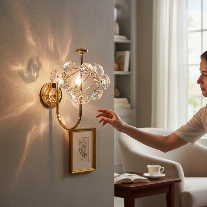 Celeste Orb Crystal Wall Light
