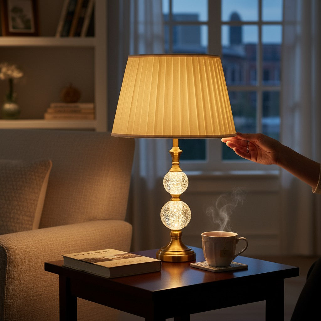 Marlo Compact Brass Accent Lamp