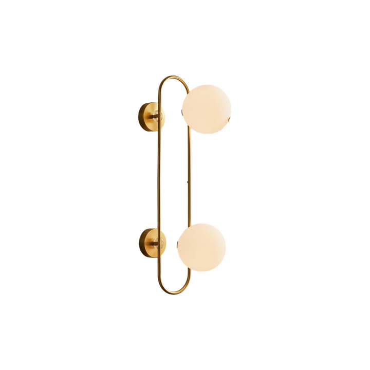 Halo Brass Globe Wall Light