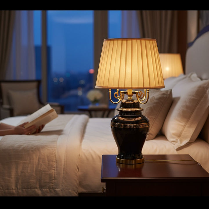 Seraphina Classic Versace Crystal & Brass Lamp