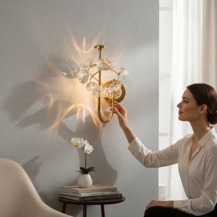 Celeste Orb Crystal Wall Light