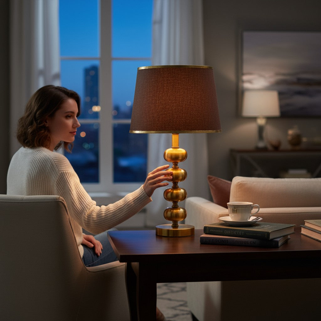 Eden Brass Glow Table Lamp