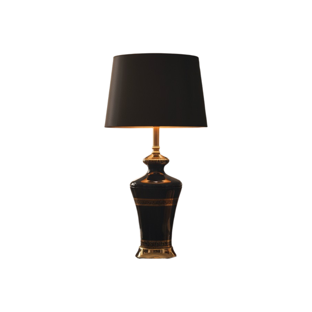 Versace Midnight Glass Glow side table lamp