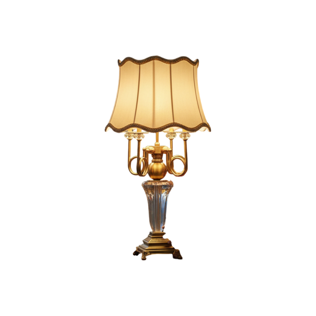 Luxury Heavy Crystal Side Table Lamp with Elegant Design