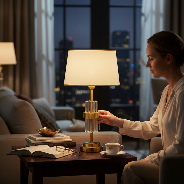 Opus Polished Brass Accent Lamp