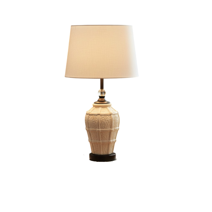 Elegant White Ceramic Table Lamp
