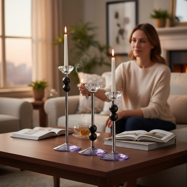 Aurora Metallic Candle Holder