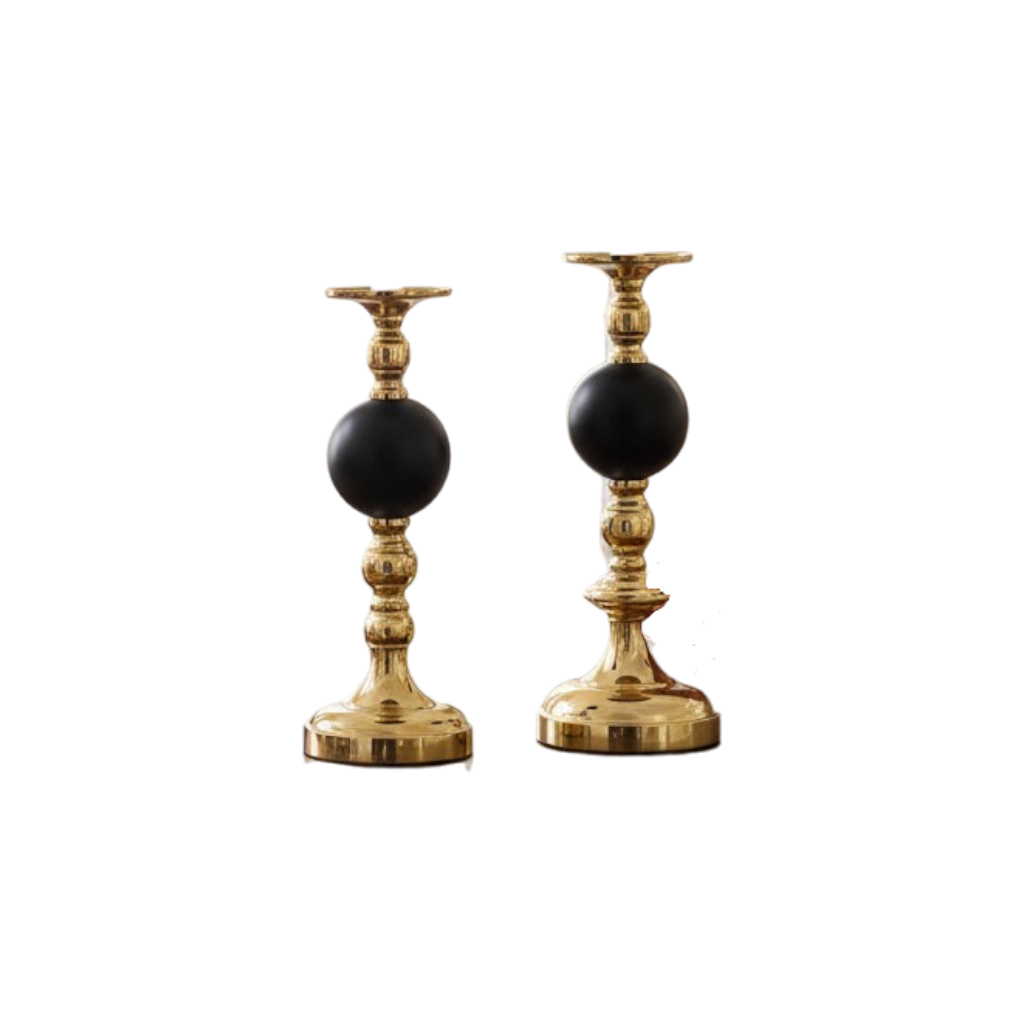 Baroque-Inspired Crystal Candle Stand