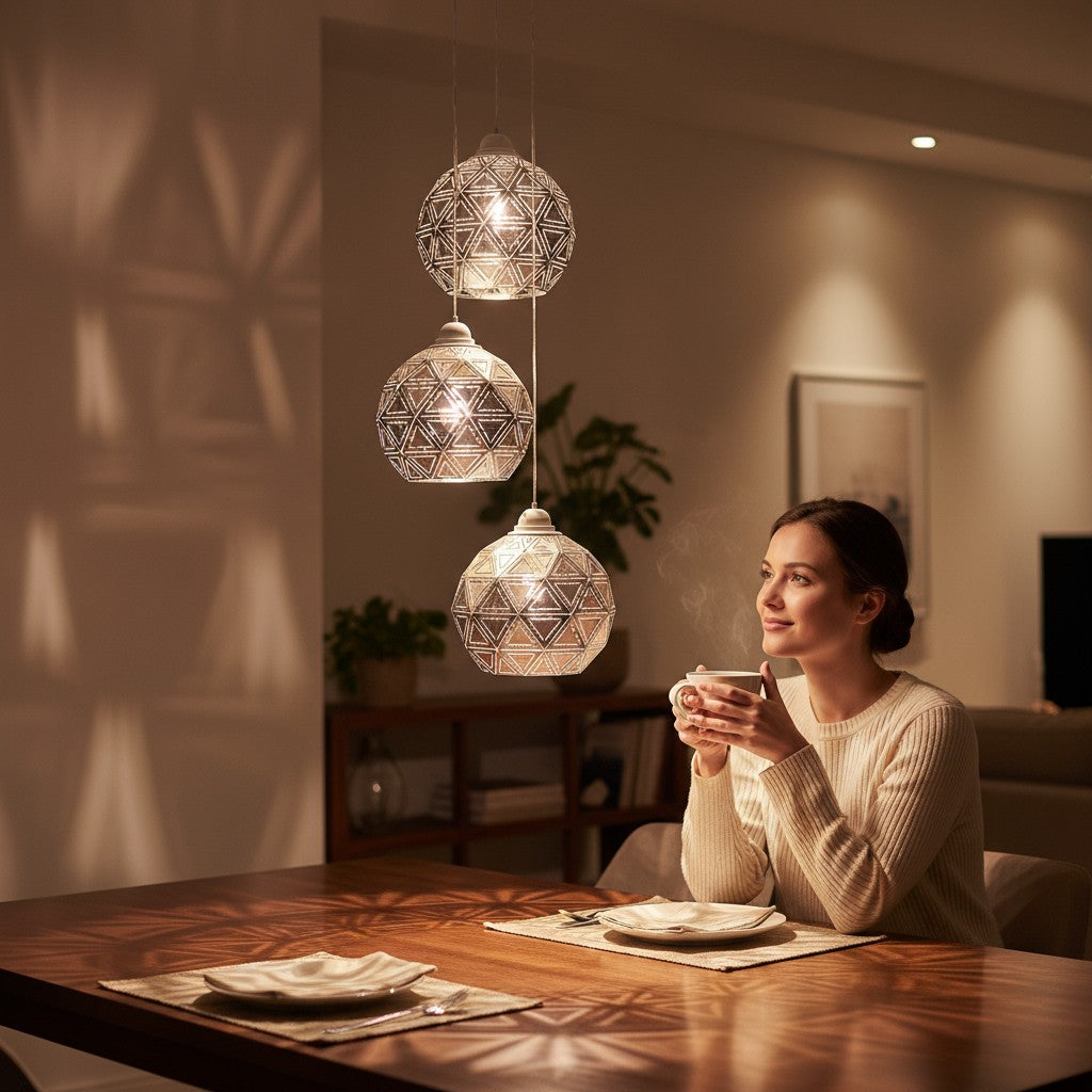 Orion Bronze Geometric Pendant Lights