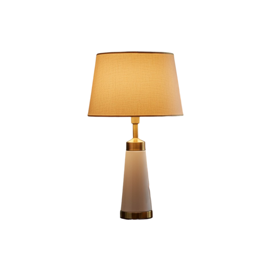 Cylindrical Metal Side Table Lamp