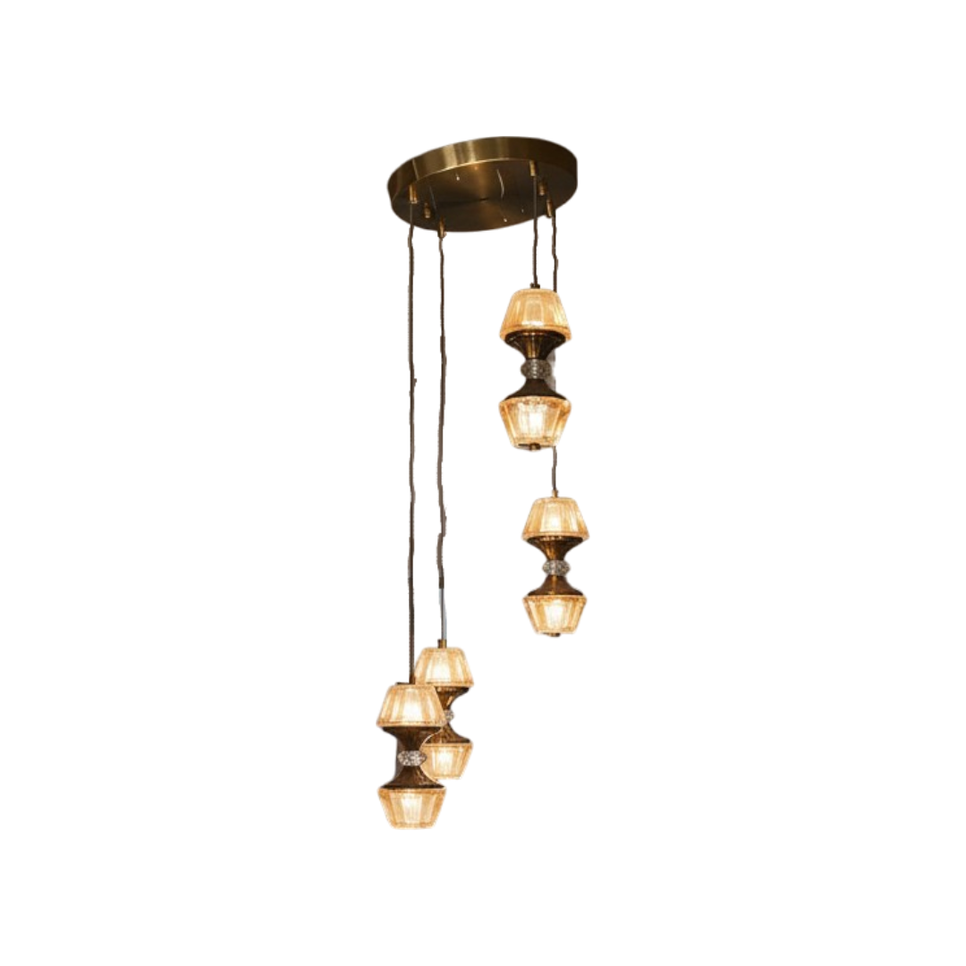 Aurora Crystal Layered Chandelier