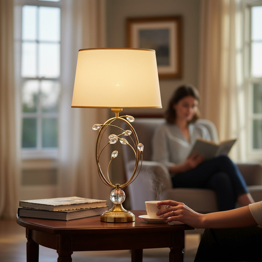 Aveline Compact Brass Table Lamp