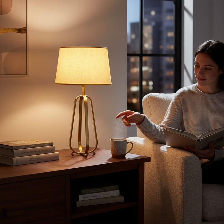 Nova Brass Minimalist Table Lamp