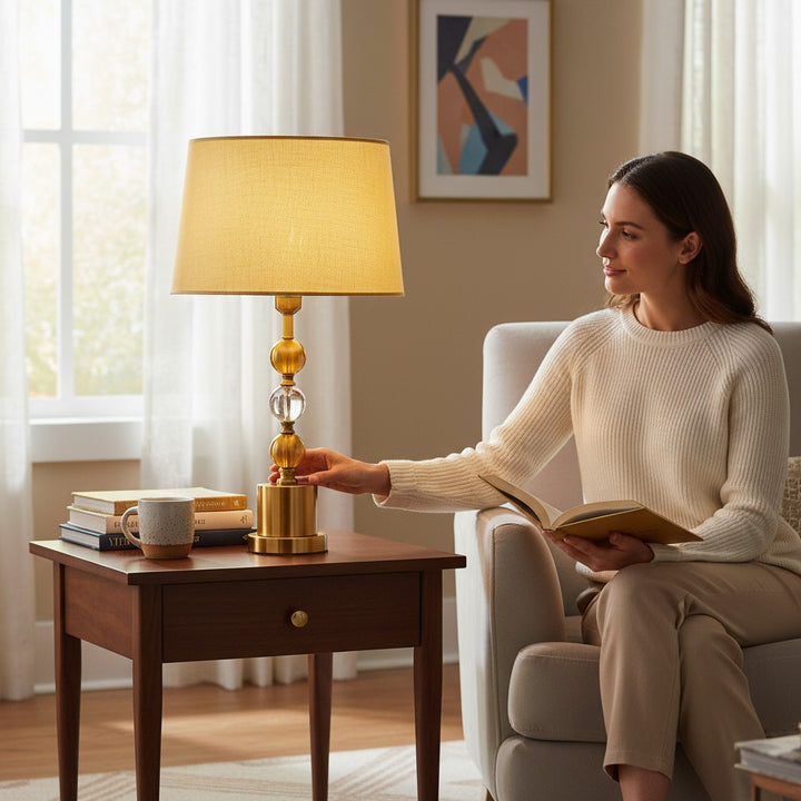 Verro Brass Accent Table Lamp