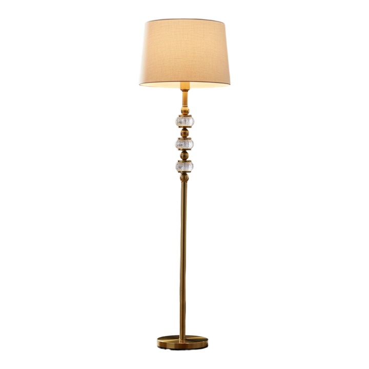 Lumine Modern Metallic Crystal Floor Lamp