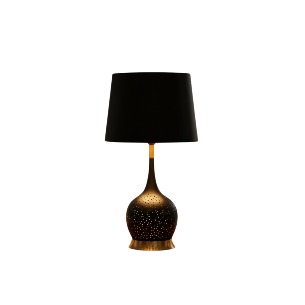 Camden Split-Light Brass LED Table Lamp