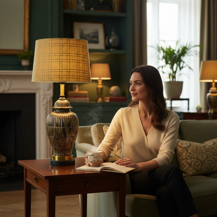 Aurora Contemporary Porcelain Table Lamp