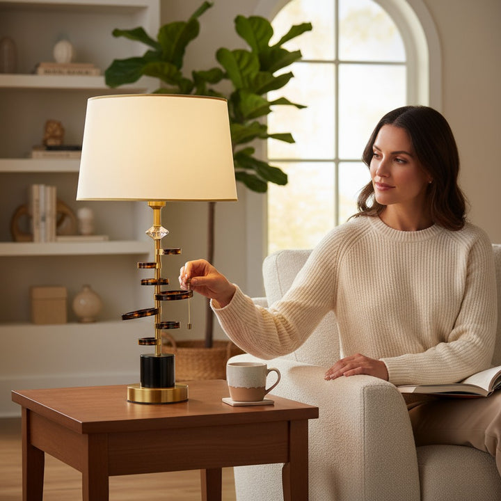 Mira Modern Brass Accent Lamp