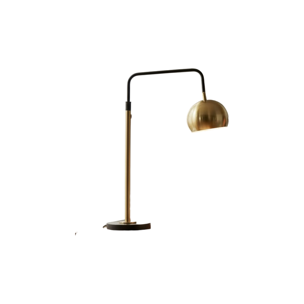 Vintage Brass Study Table Lamp