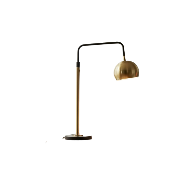 Vintage Brass Study Table Lamp