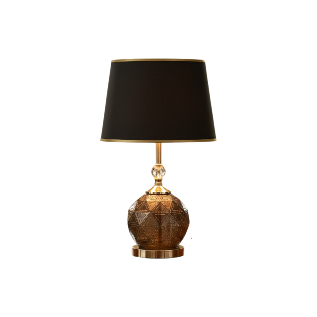 The Amara Ripple Brass Lamp