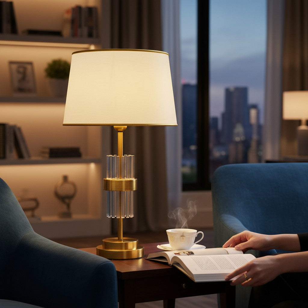 Opus Polished Brass Accent Lamp