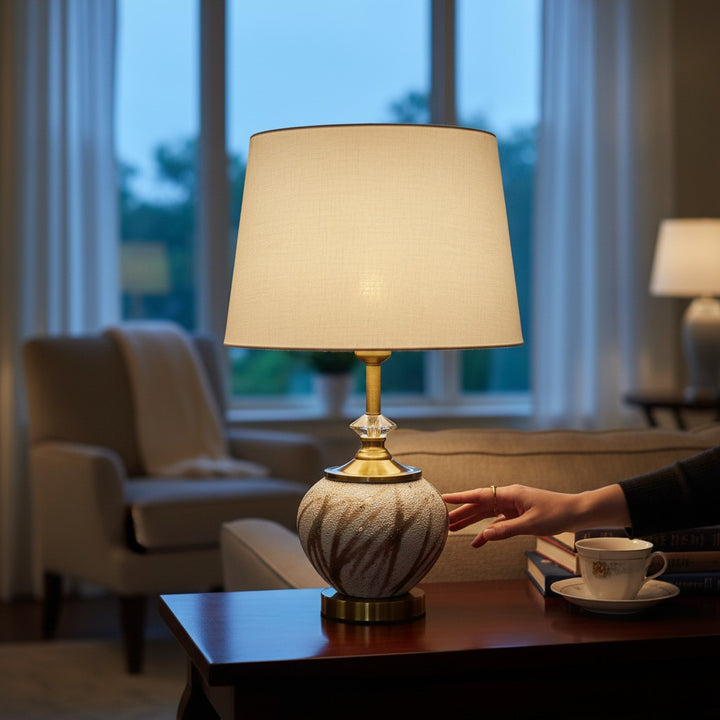 Terracotta Shape Ceramic Table Lamp