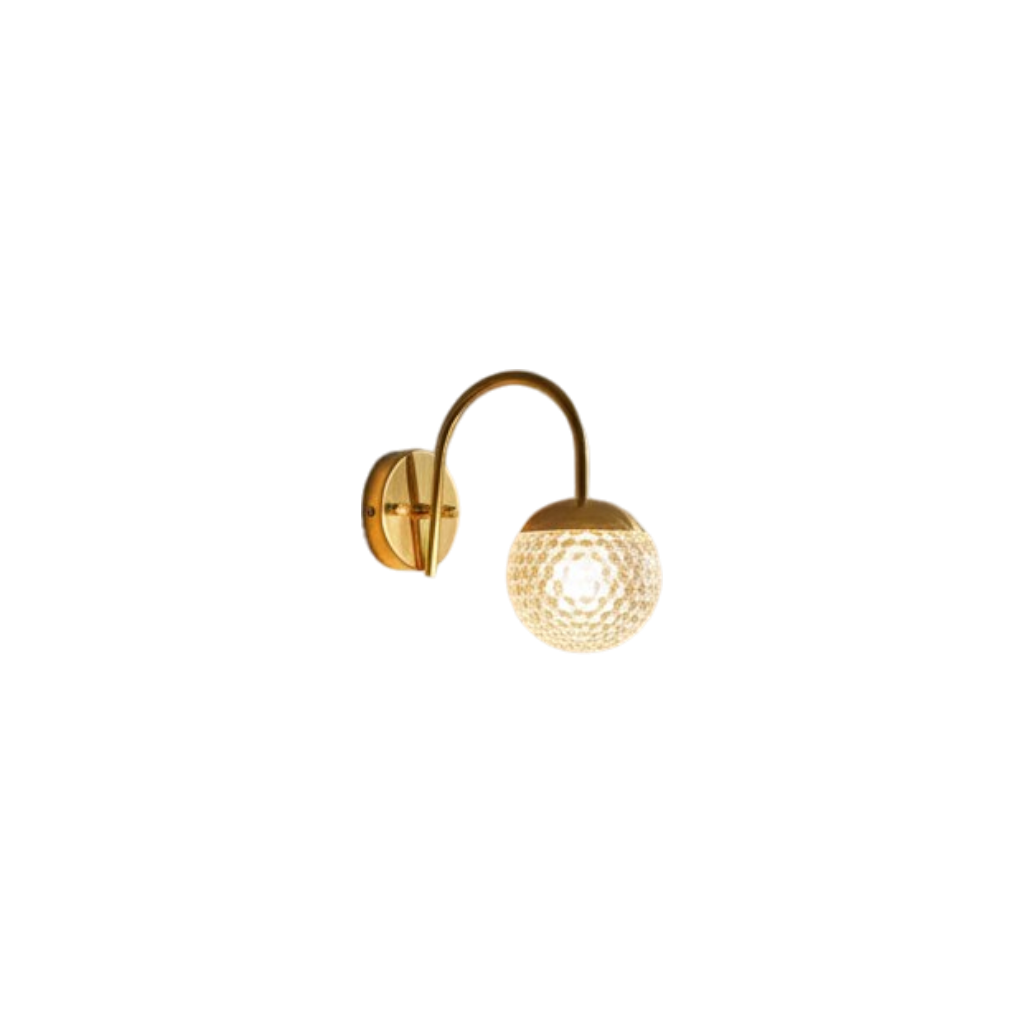 Aurea Orb Metallic Wall Light