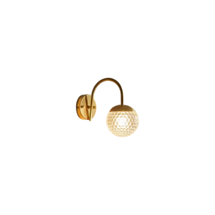 Aurea Orb Metallic Wall Light