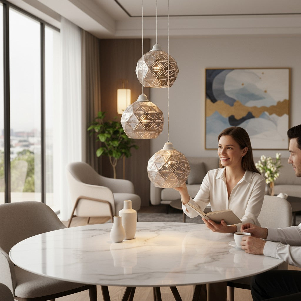 Orion Bronze Geometric Pendant Lights