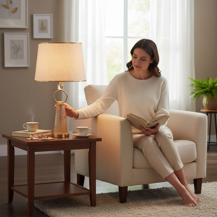 Solari Crystal Glow Sphere Lamp