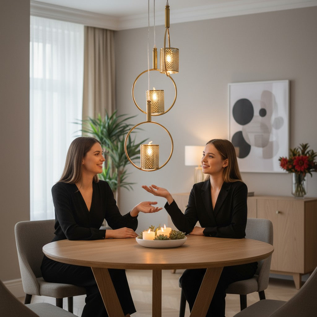 Aurea Orbit Mesh Pendant