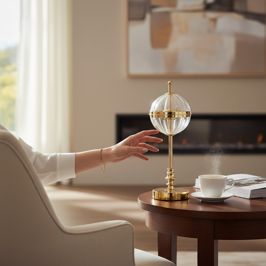 Art Acrylic LED Globe style Table Lamp