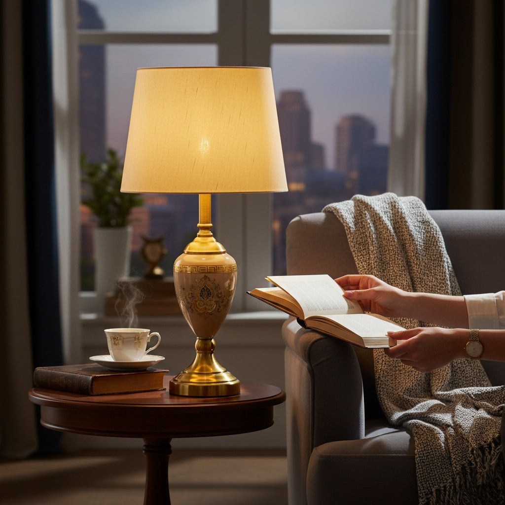 Versace Beige Terra Luxe Table Lamp