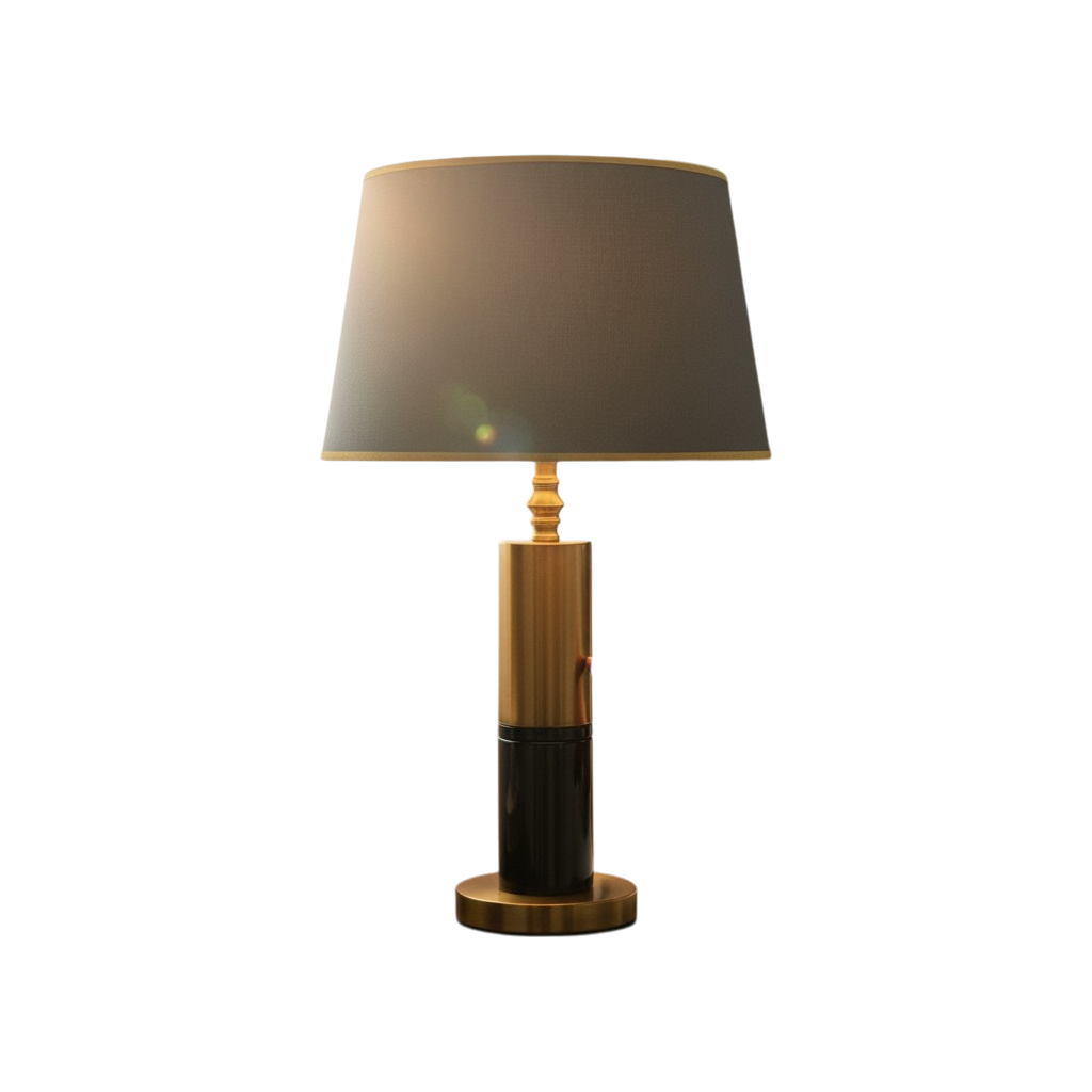 Orion Brass-Finished Modern Table Lamp